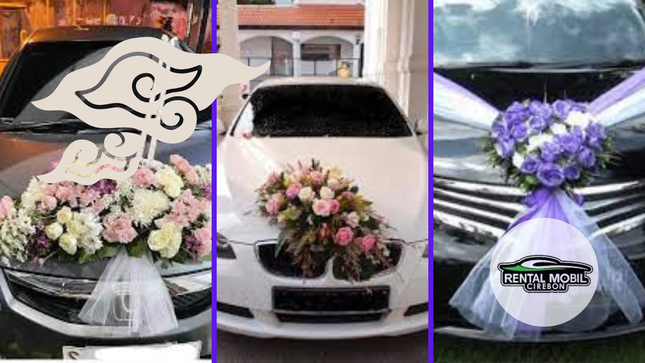 contoh hiasan mobil pengatin simple