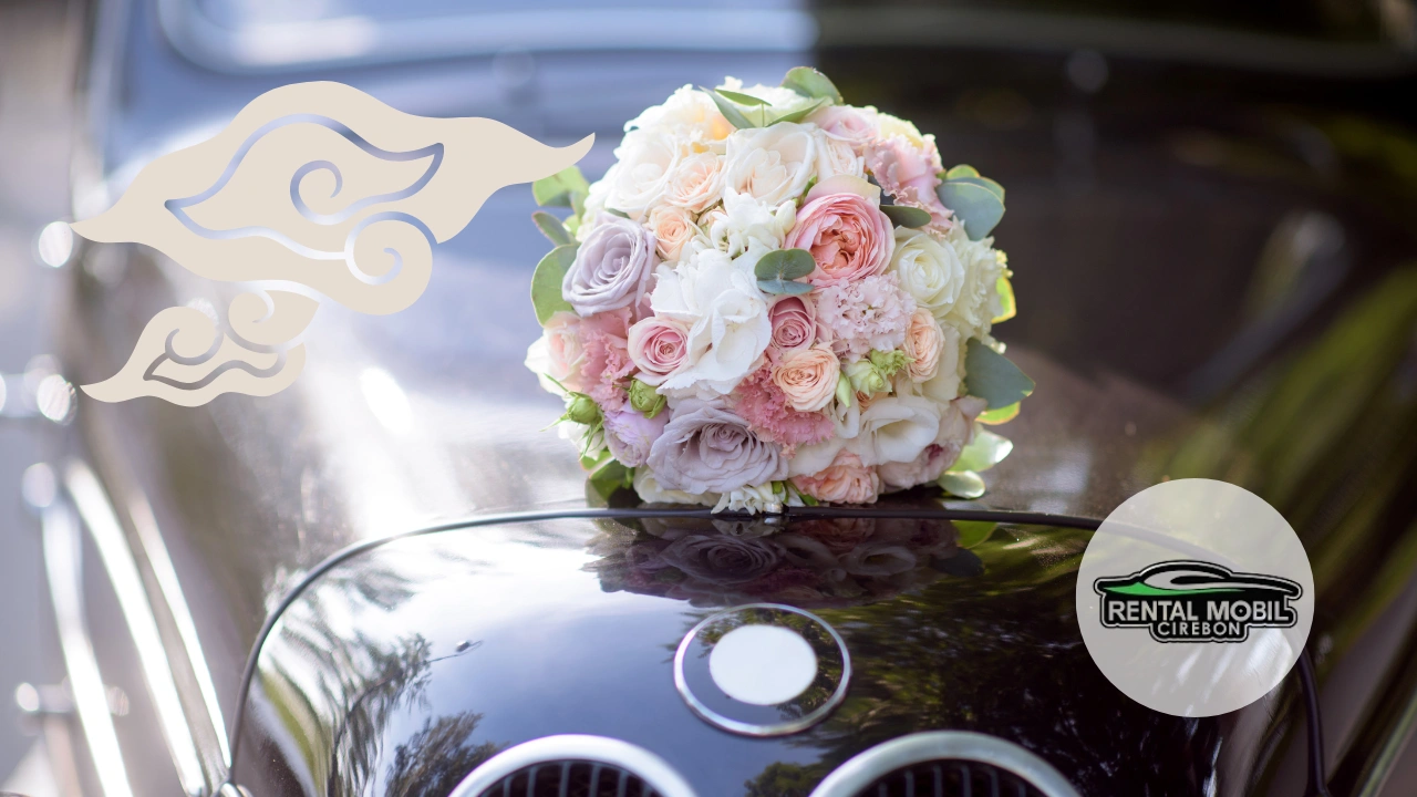 dekorasi bunga untuk mobil pengantin