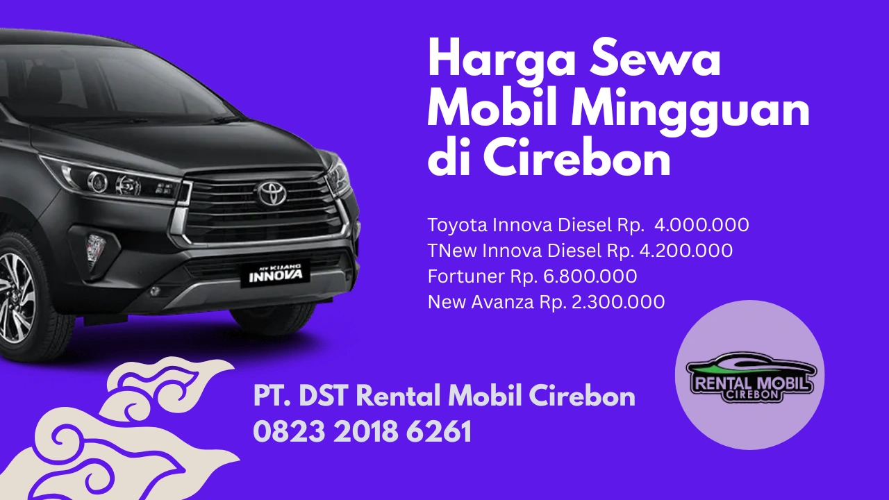 harga sewa mobil mingguan di cirebon