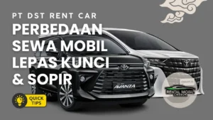 perbedaan sewa mobil lepas kunci dan dengan sopir